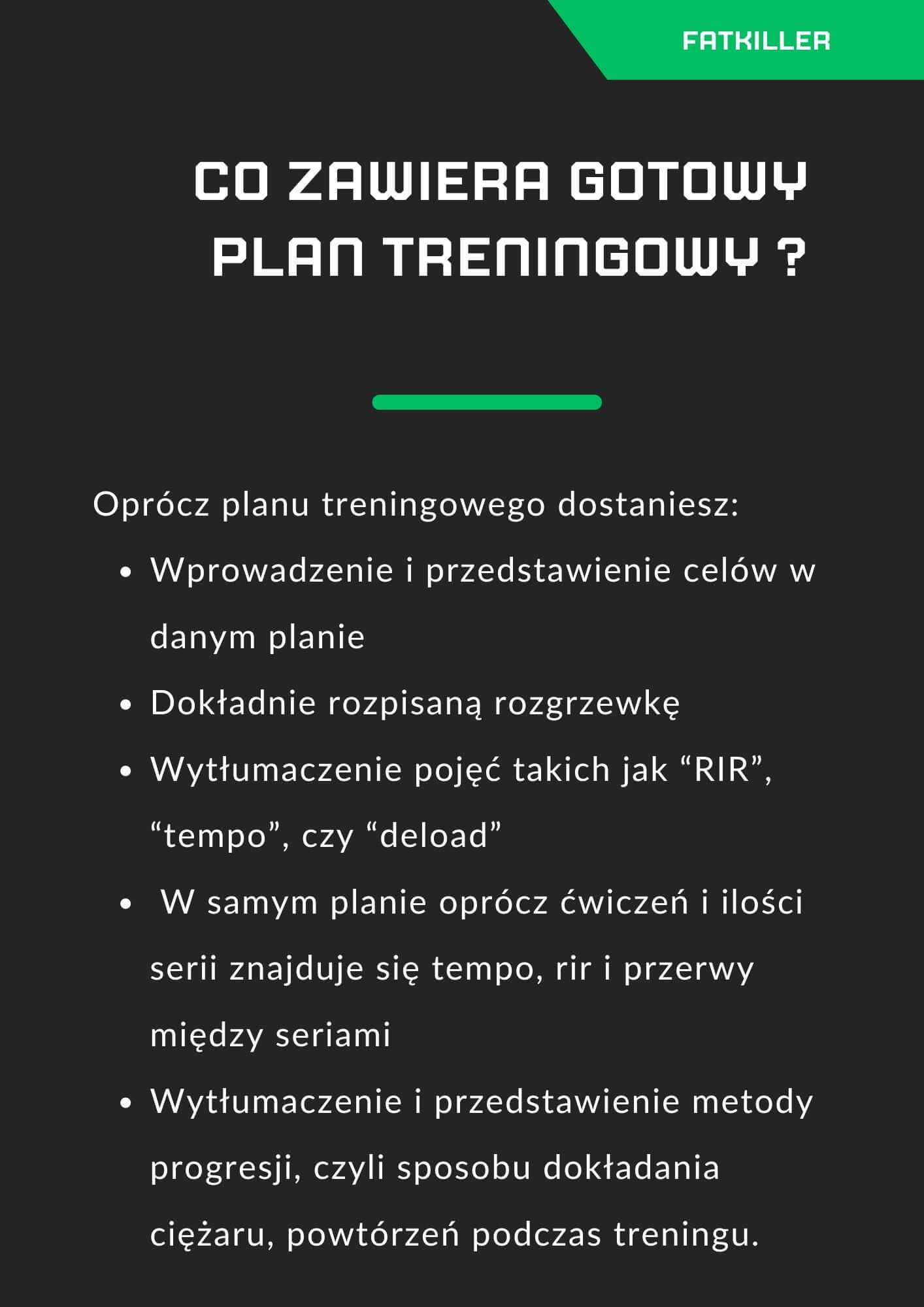(Gotowy) Plan treningowy dla początkujących - sylwetka + siła - FATKILLER