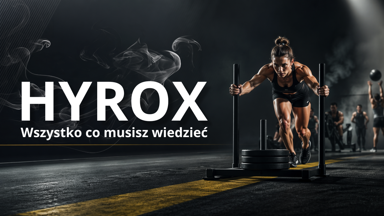 Zawody HYROX w Polsce – uczestnicy na stacji sani podczas wyścigu fitness