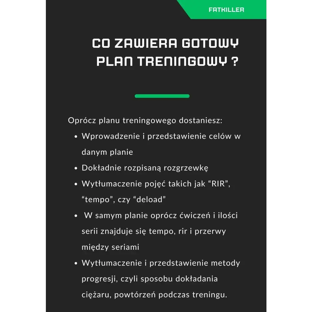 (Gotowy) Plan treningowy dla początkujących - sylwetka - FATKILLER