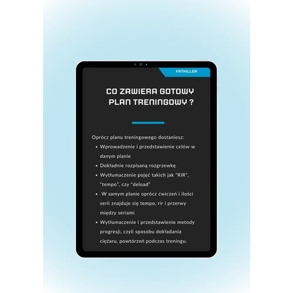 (Gotowy Ebook) Plan treningowy dla średniozaawansowanych - sylwetka + siła
