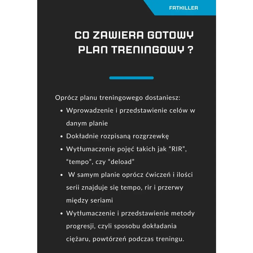 (Gotowy) Plan treningowy dla średniozaawansowanych - sylwetka - FATKILLER