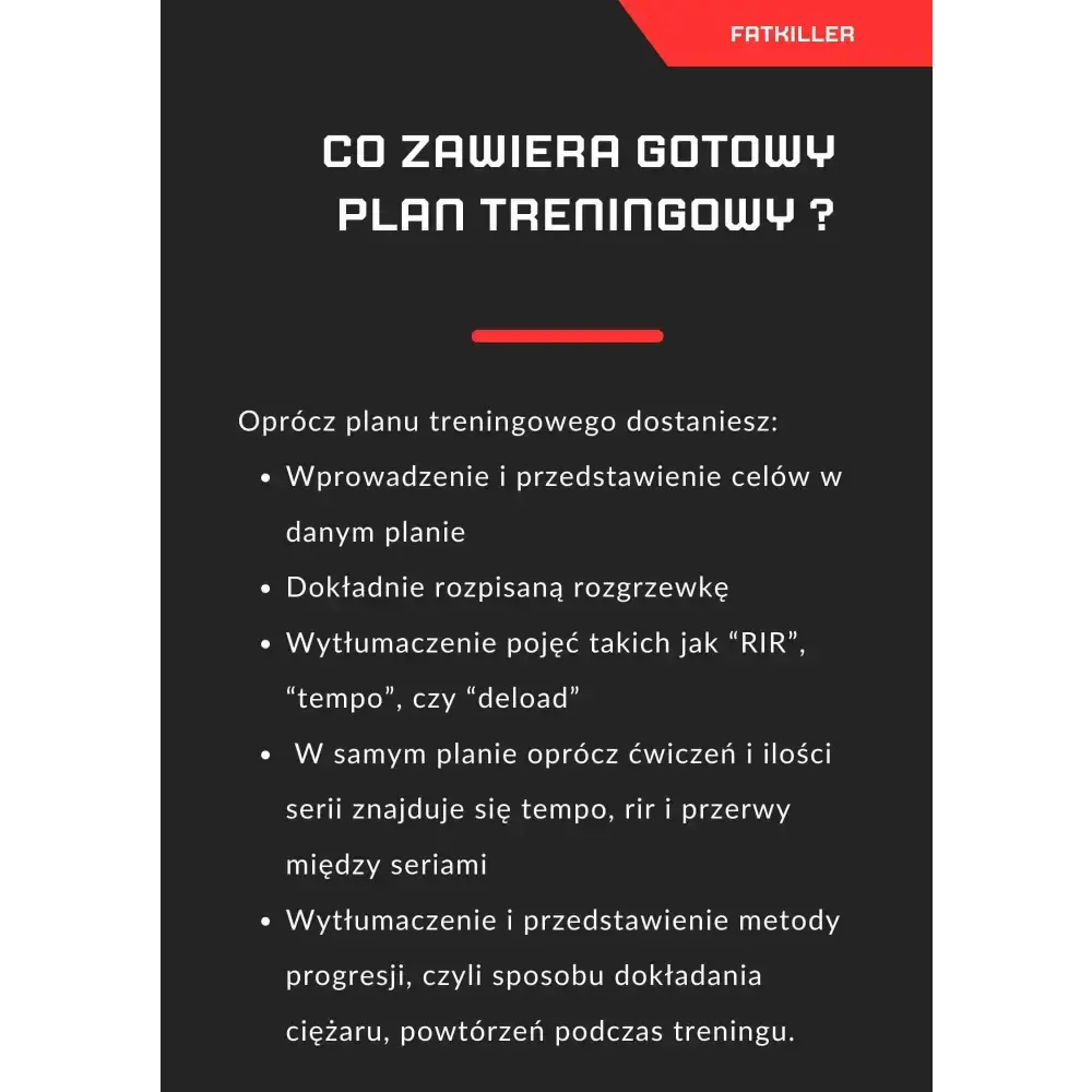 (Gotowy) Plan treningowy dla zaawansowanych - sylwetka - FATKILLER